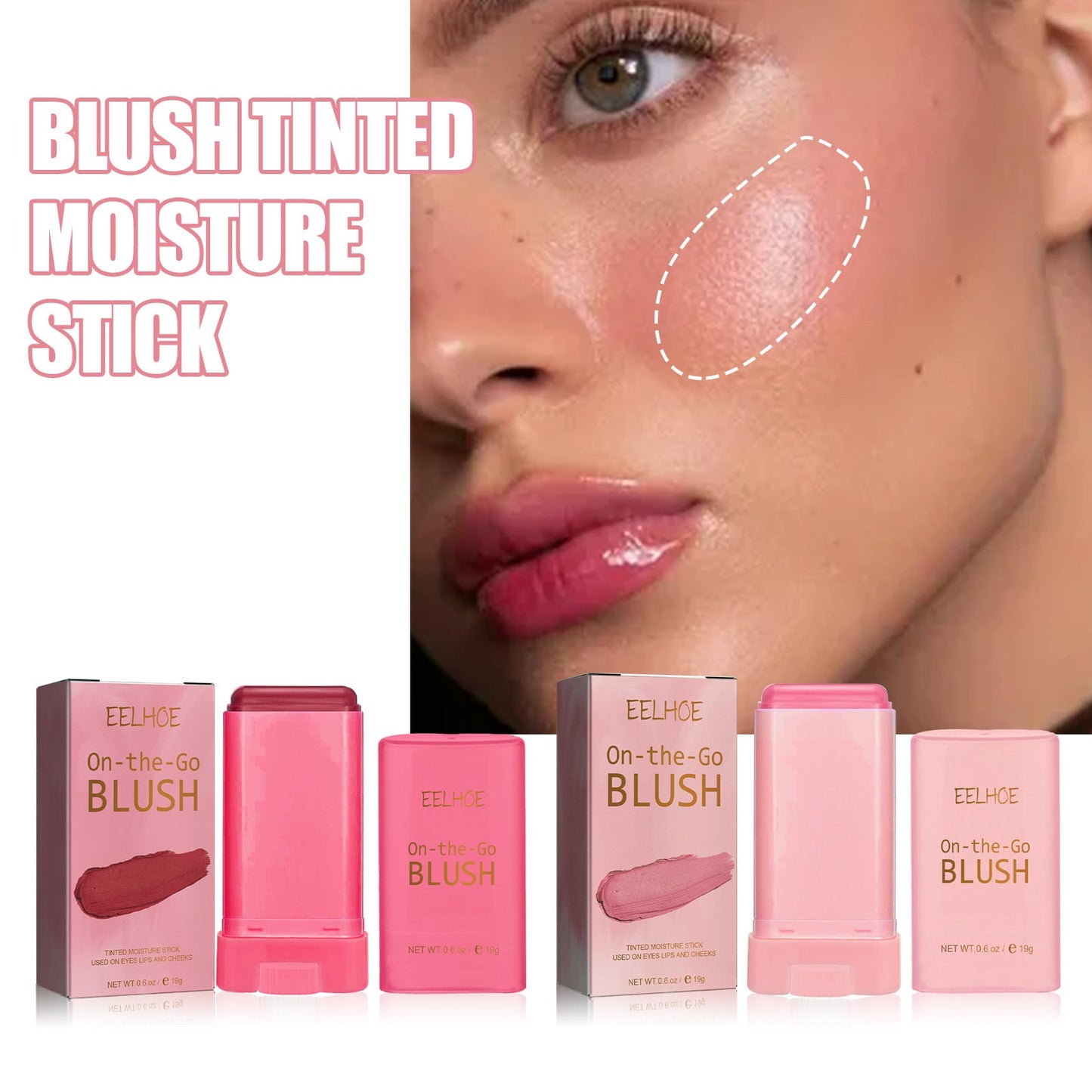 Multi-Functional Blush Stick - Natural Nude Finish