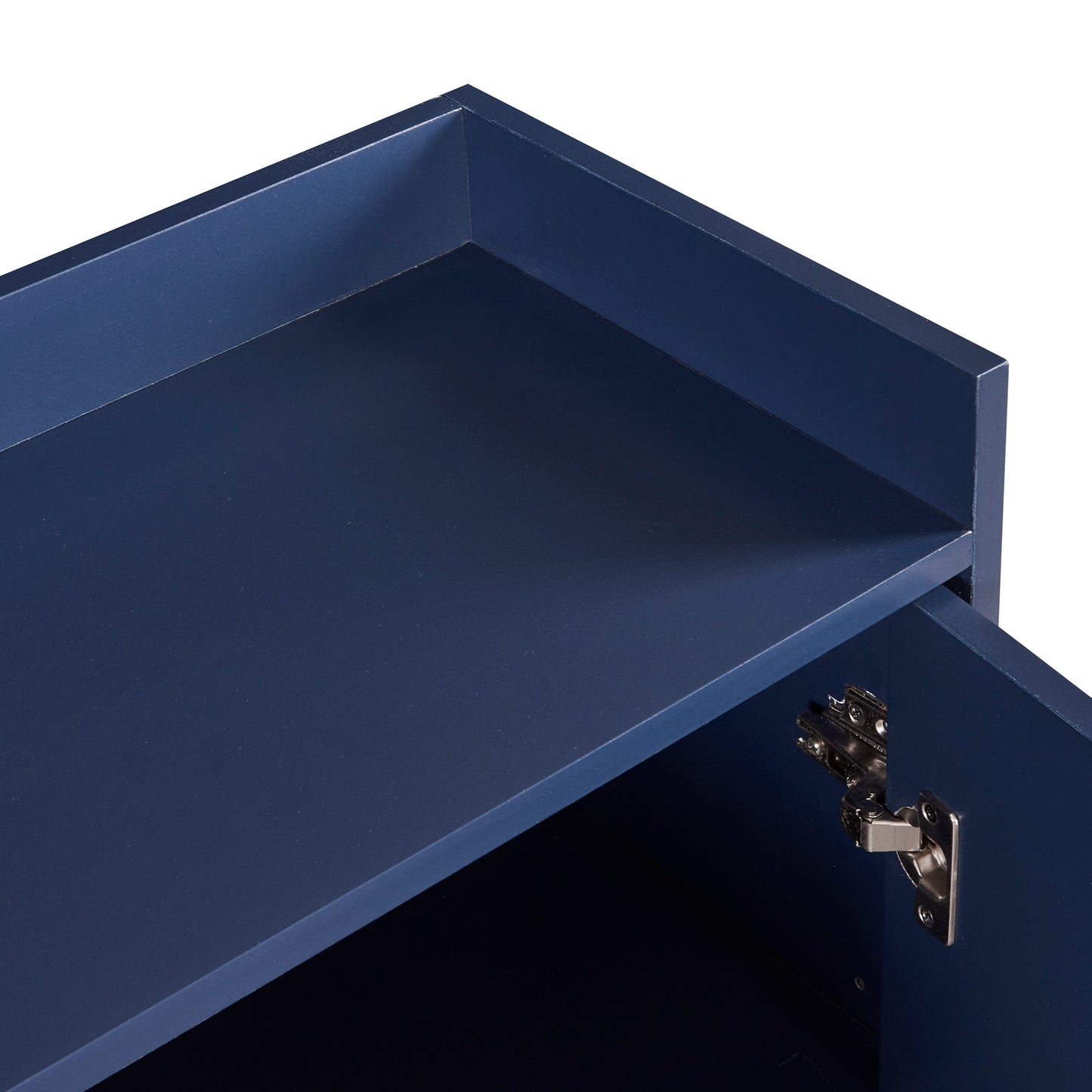 TREXM Modern Sideboard Elegant Buffet Cabinet with Large Storage Space for Dining Room, Entryway (Navy) - Korvel