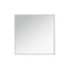 U-Can 11.8-Inch Silver Square Mirror Coffee Table with LED Lights
