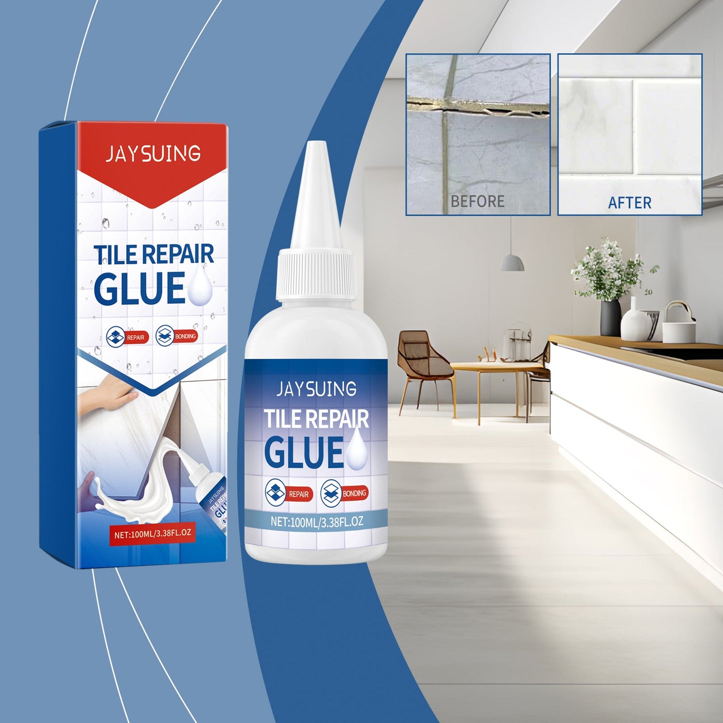 Premium Tile Repair Glue for Waterproof Sealing