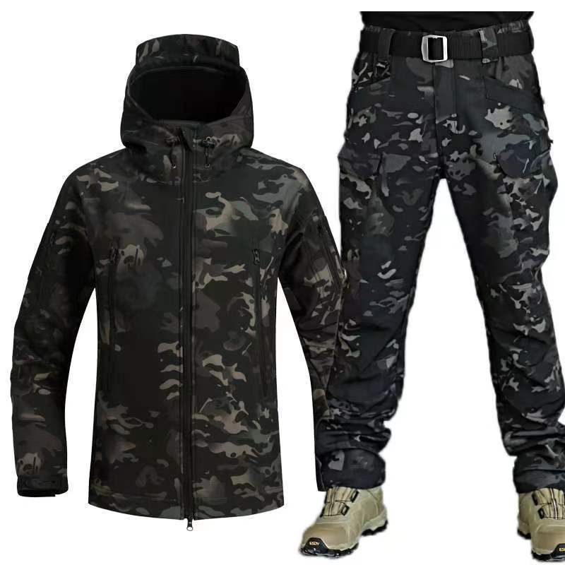 Outdoor Shark Skin Thermal Suit - Special Forces Camouflage