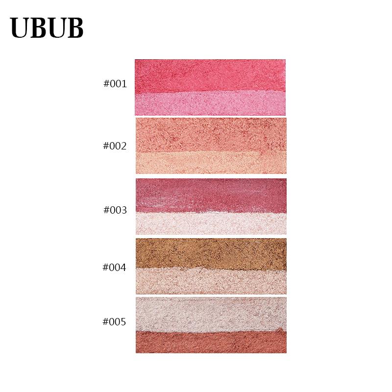 UBUB Professional Double Colors Shimmer Smoky Eyeshadow Shiny High Pigments Waterproof Long Lasting Nude Eye Shadow Palette - Korvel
