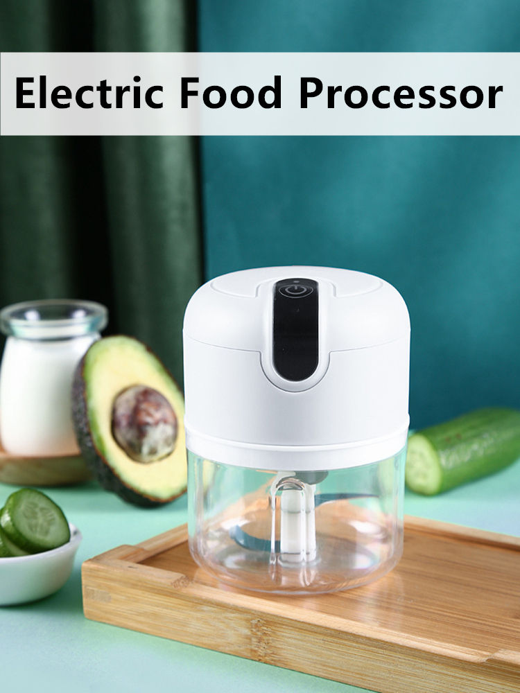250ml Home Kitchen Appliances Vegetable Meat Electric Mini USB Rechargeable Multifunctional Chopper Garlic Masher Wireless Garlic Beater - Korvel