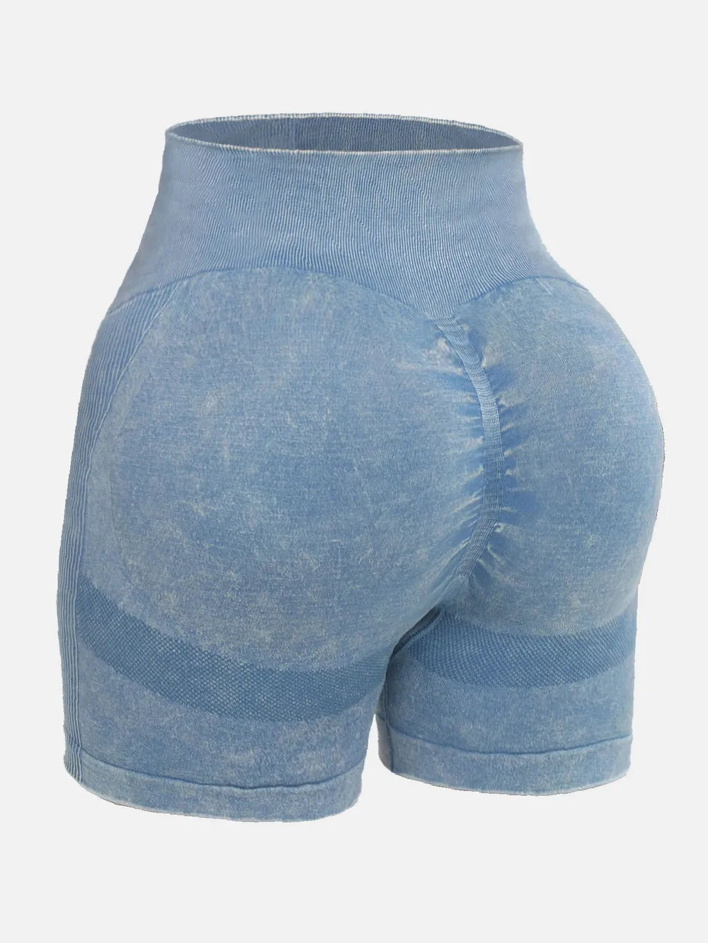 Shorts Actifs Taille Haute Lavés