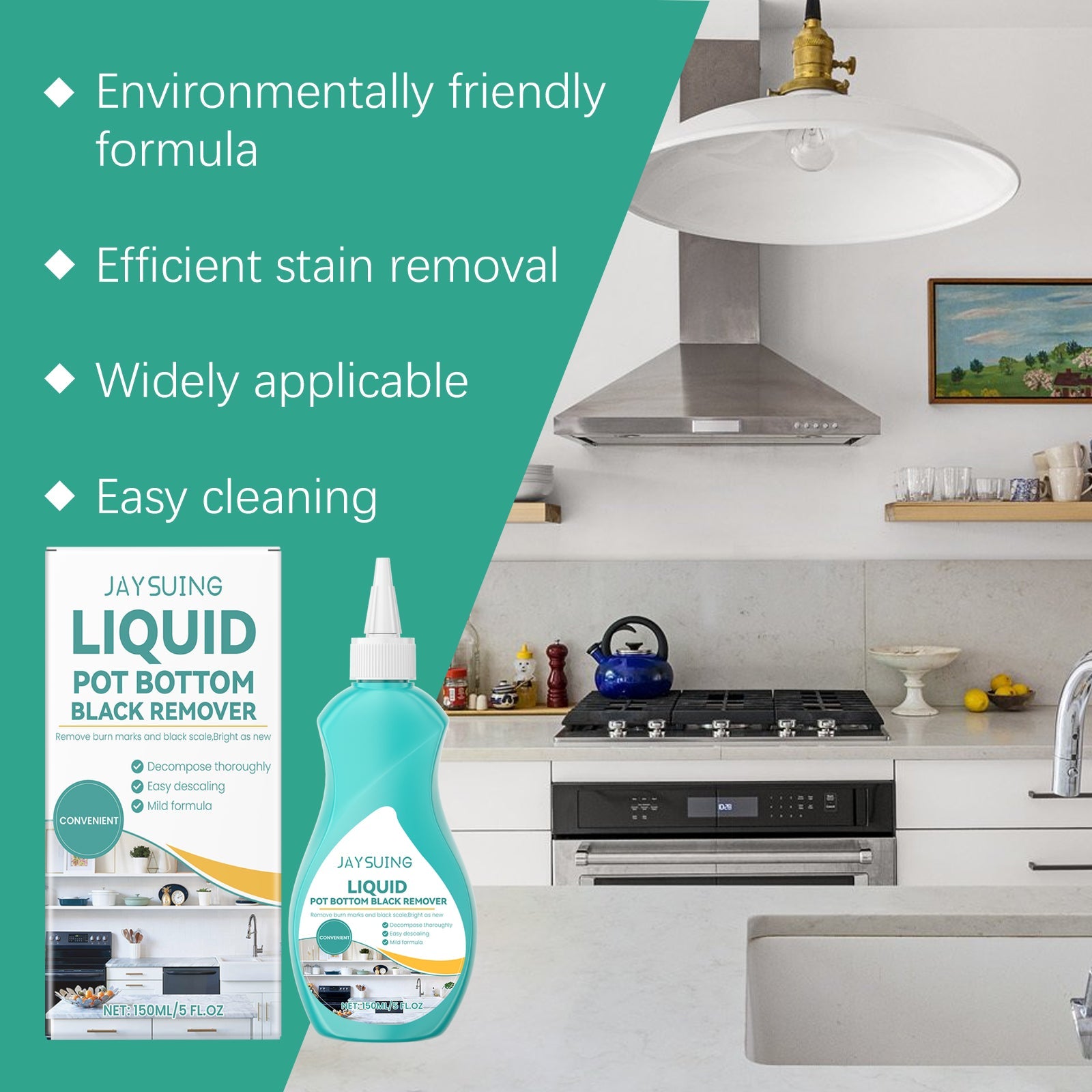 Kitchen Grease Cleaner Remove Grease And Dirt From The Bottom Of Kitchen Pans Polishing Anti-Rust Cleaner - Korvel