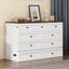 Solid Pine Murphy Bed Chest with Charging Station - Queen