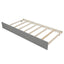 Twin size Platform Bed with Trundle Gray - Korvel