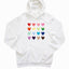 Colorful Hearts Unisex Hoodie
