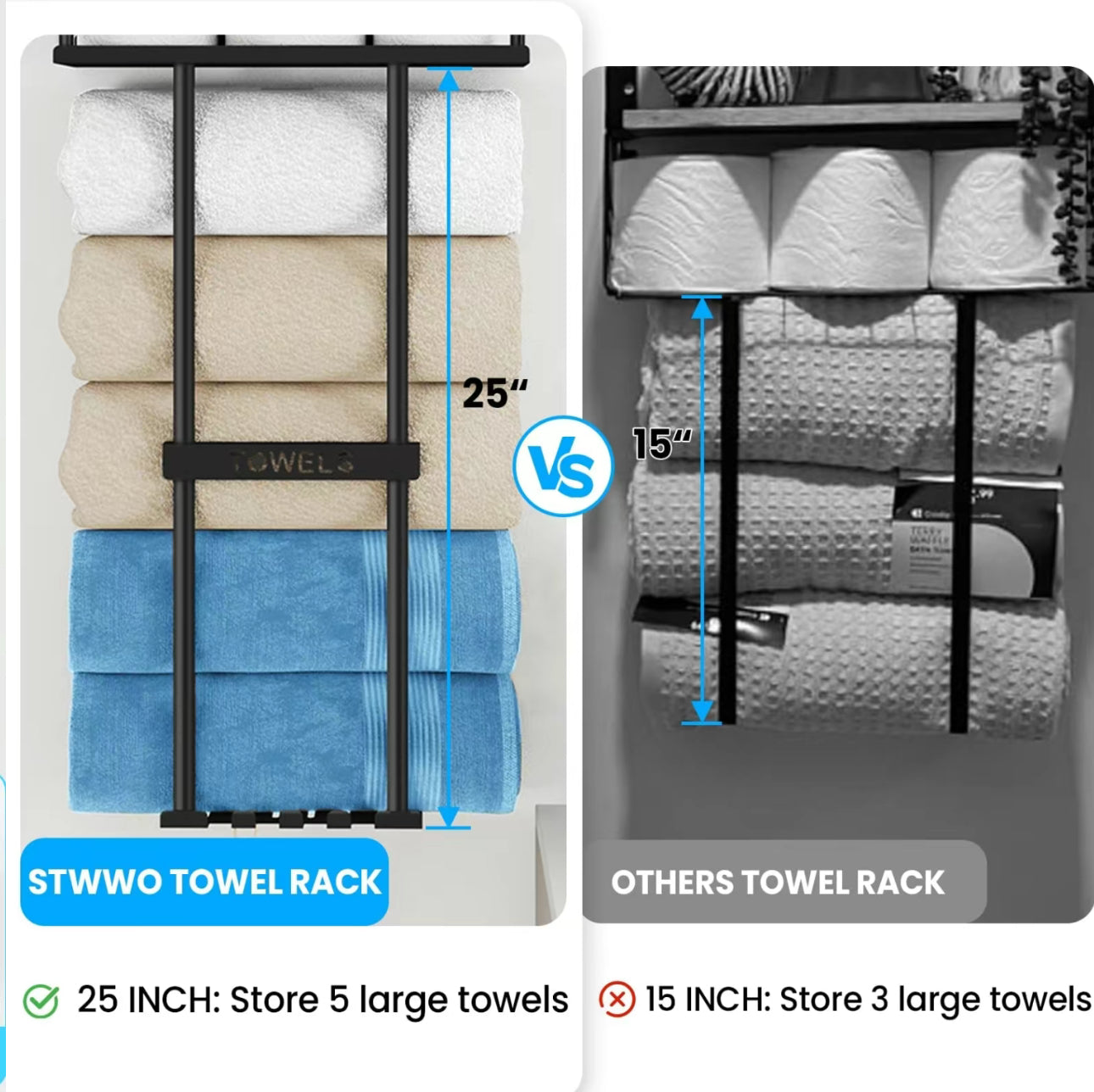 TowelNest Wall Rack - Korvel
