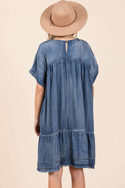 Robe Mini Surdimensionnée avec Design Boho pour Femmes