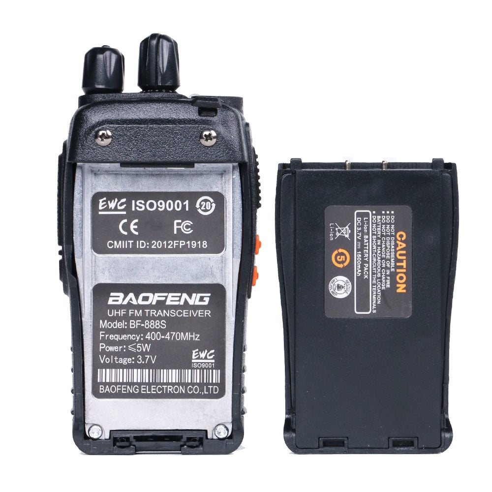 Baofeng BF-888S Talkie Walkie - Radio bidirectionnel portable de 5W