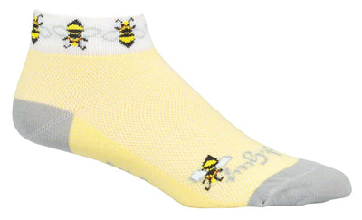 SockGuy Classic Bees Socks - Yellow Women's Small/Medium