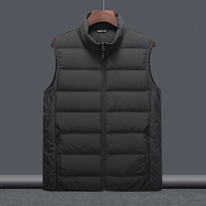 Lightweight Couples Vest with Stand-Up Collar