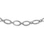 Textured Oval Link Bracelet in 14k White Gold