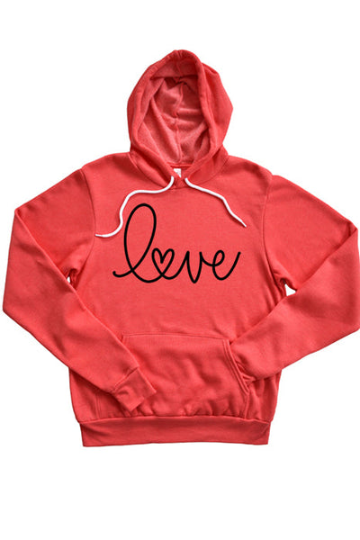 Cursive Love Unisex Hoodie