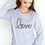 Cursive Love Long Sleeve Tee