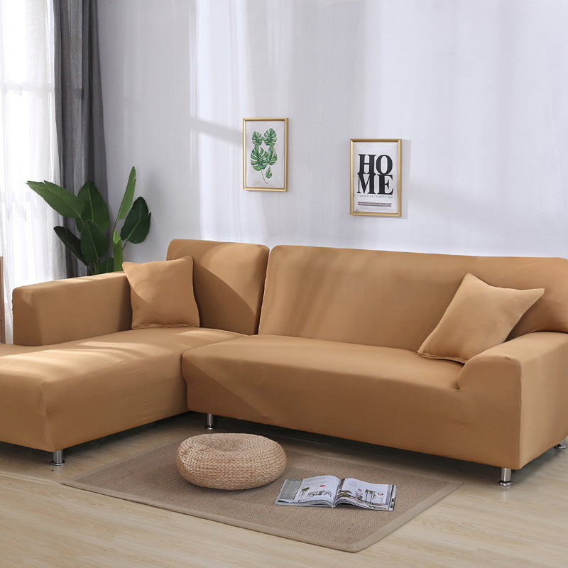 Solid color sofa cover, elastic tight package, full cover, fabric sofa cover, sofa cushion, sofa cover - Korvel