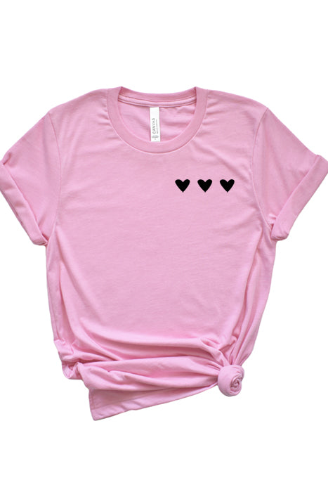 Three Hearts Pocket T-Shirt - Korvel