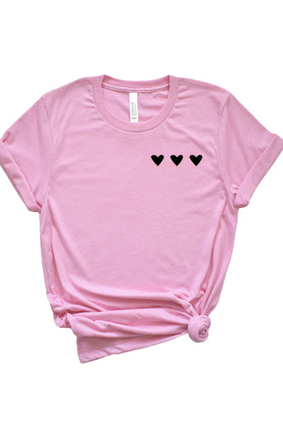 Three Hearts Pocket T-Shirt - Korvel