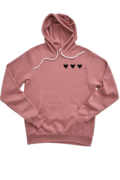 Sudadera con capucha Three Hearts Pocket 4086
