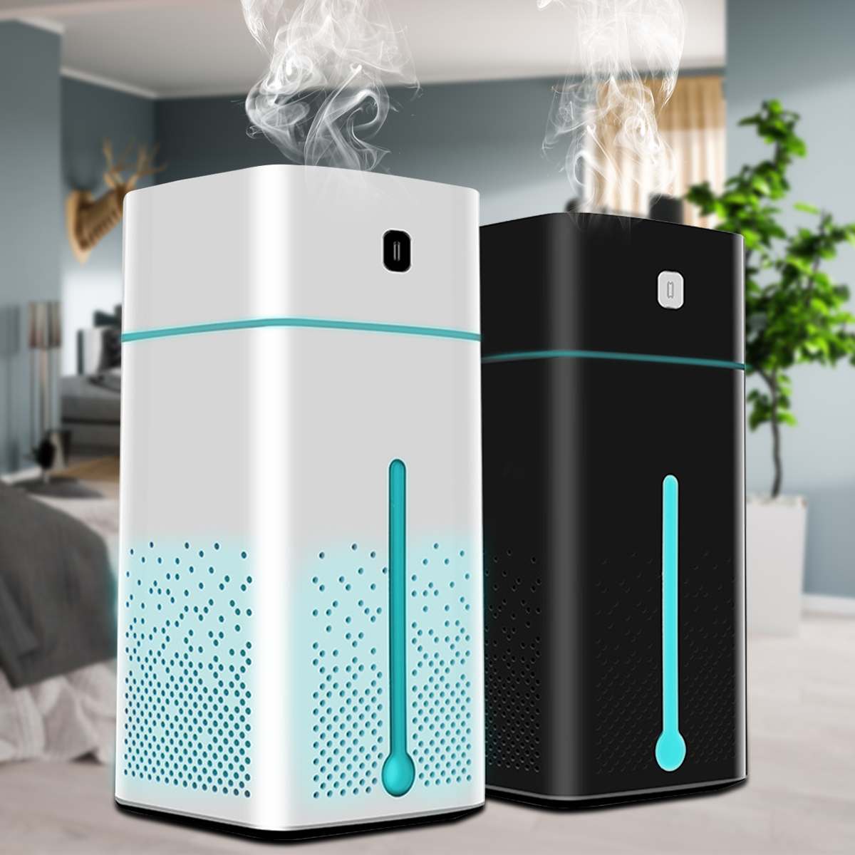 Advanced Air Purifier & Humidifier with LED Night Light - Korvel