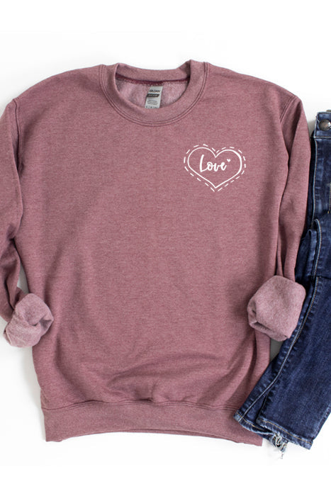 Love Heart Cozy Sweatshirt - Korvel