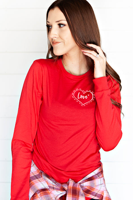Love Heart Long Sleeve Tee - Korvel