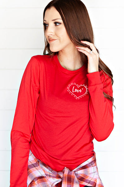 Love Heart Long Sleeve Tee - Korvel
