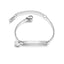 Stainless steel personalized engraved three color curved bracelet simple and personalized women's bracelet - Korvel