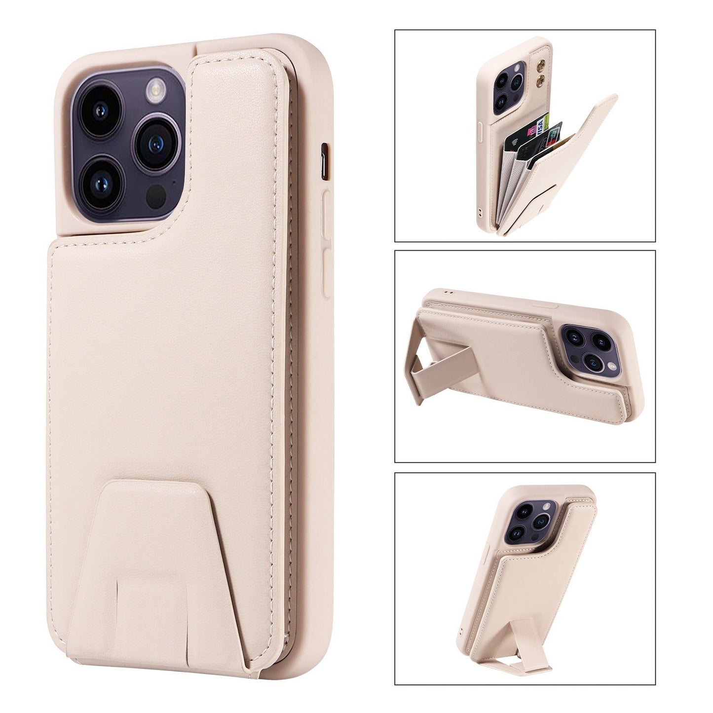 Premium PU Leather Phone Case for Apple 15 & 13 Pro Max