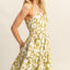 Vestido Mini de Cuello Halter con Estampado Floral Elegante para Mujeres