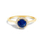 Bague Halo en Or Blanc 10K avec Améthyste Violet et Diamants