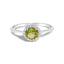 Bague Halo en Or Blanc 10K avec Améthyste Violet et Diamants