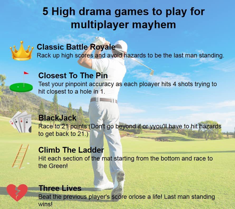 The Casual Golf Game Set Golf Mat Golf Carpet - Korvel