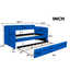 Blue padded twin beds with wheels, velvet fabric, no need for springs - Korvel