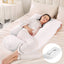 J-Shaped Pregnancy Pillow for Side Sleepers
