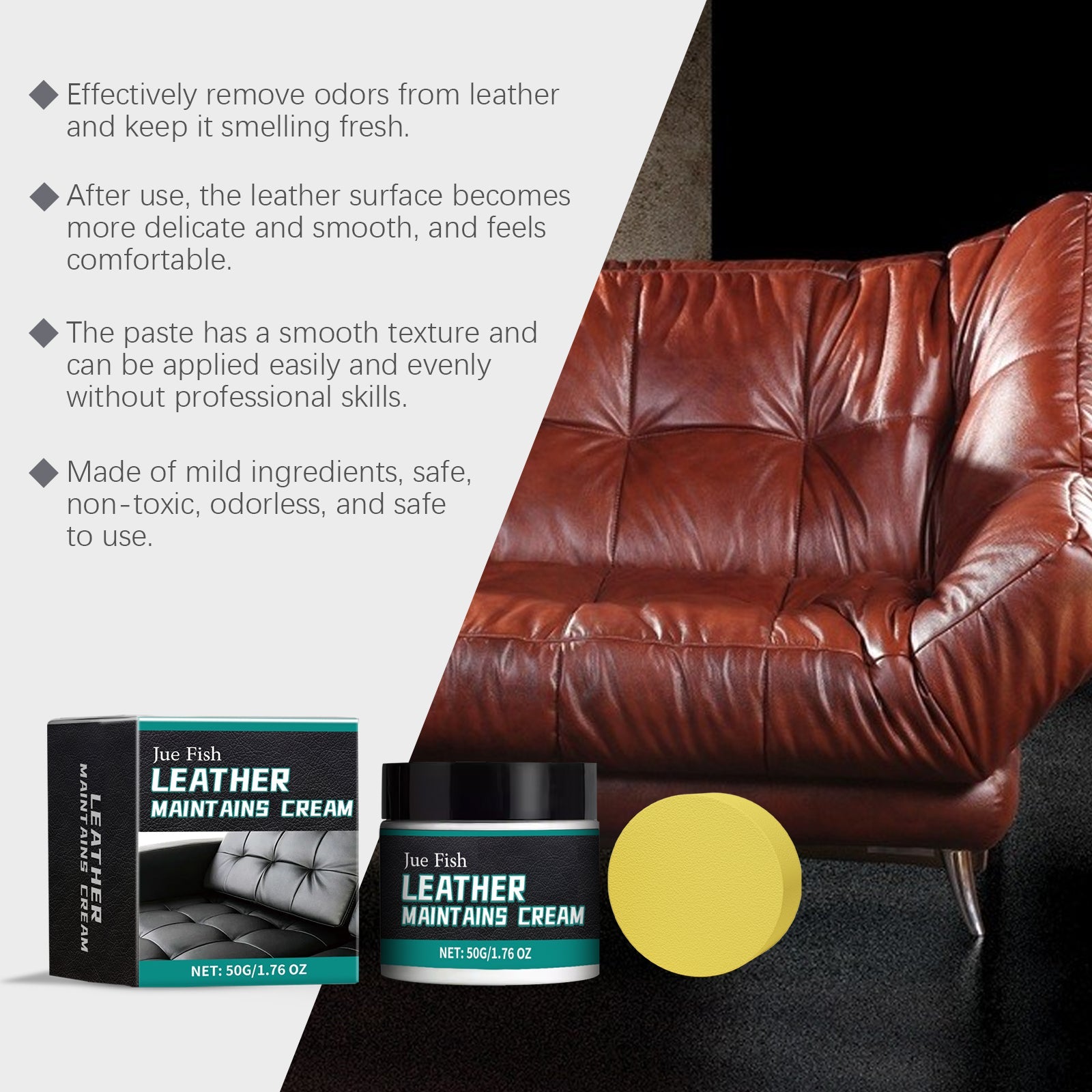 Leather Care Cream Furniture Leather Boots Coat Sofa Cleaning Care Polishing Leather Care - Korvel