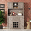 Coffee bar cabinets, kitchen cabinets with storage rooms, farmhouse wine cabinets with drawer racks and cabinets, dining cabinet - Korvel