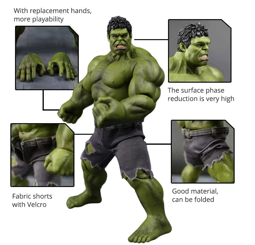 Marvel Avengers The Invincible Hulk The Hulk Joints Movable Doll Figure - Korvel