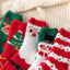Christmas Red Socks for Children - Autumn and Winter Thickening - Warm Home Socks Coral Velvet Floor Socks Plush Middle Tube - Korvel