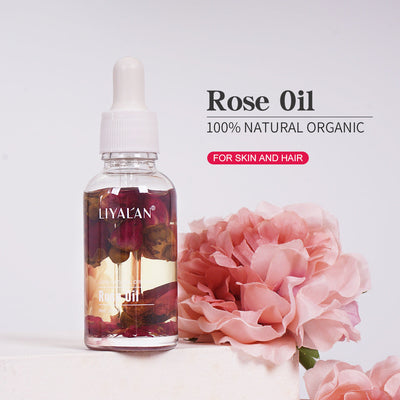30ml Multi-Purpose Rose Oil: For Face, Body & Hair - Hydrating Botanical Essential Oil - Korvel