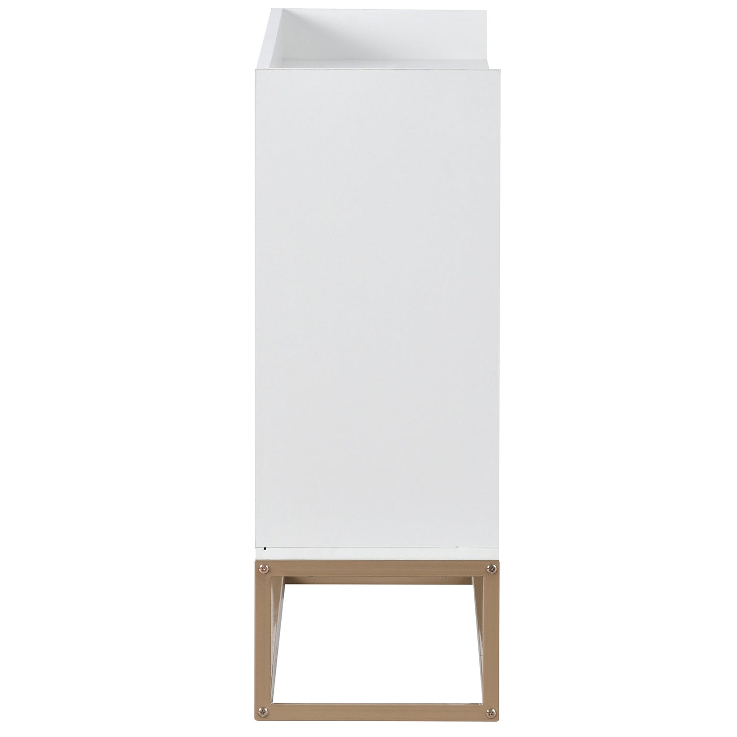 TREXM Modern Sideboard Elegant Buffet Cabinet with Large Storage Space for Dining Room, Entryway (White) - Korvel