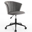 Home Office Chair, Velvet Fabric Swivel Flower Shape Computer Desk Chair for Home Office or Bedroom - Korvel