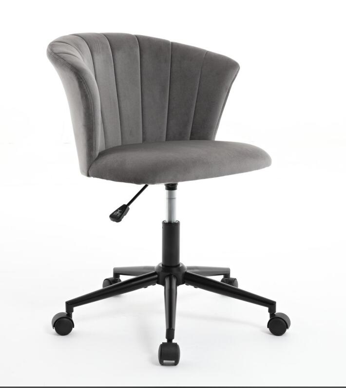 Home Office Chair, Velvet Fabric Swivel Flower Shape Computer Desk Chair for Home Office or Bedroom - Korvel