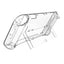 Suitable for Nintendo Switch OLED protective case with bracket NS OLED transparent PC hard case personalized crystal case - Korvel