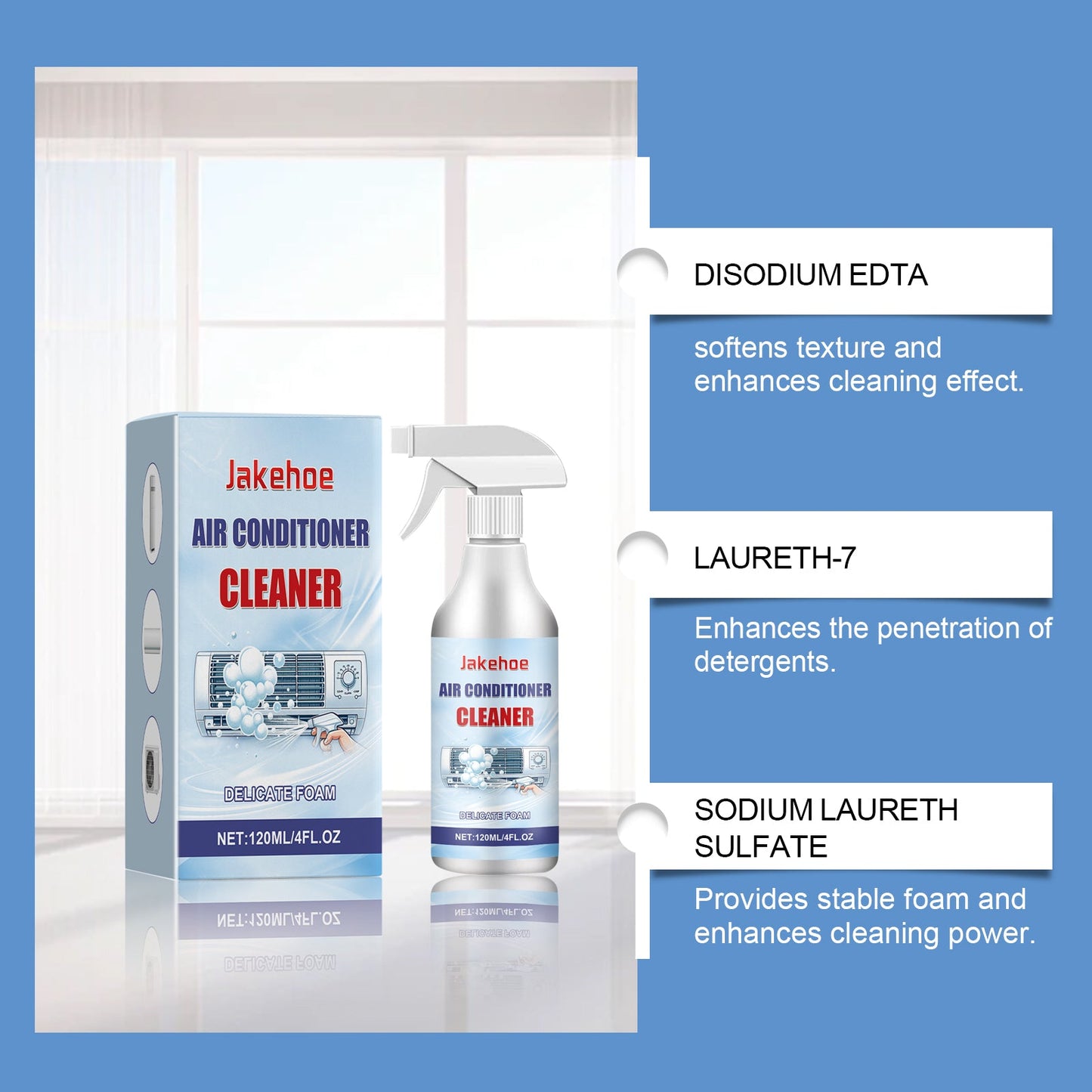 Air Conditioner Cleaner, Household Hanging Cabinet Air Conditioner Decontamination Deodorization Bubble Decontamination Stain Spray - Korvel