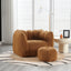 Fauteuil en Bean Bag Doux Premium avec Mousse Haute Résilience pour le Confort