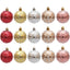 Christmas 6cm Decorative Ball with Starry Sky Relief, Christmas Electroplating Ball Pendant, Venue Decoration Ball - Korvel
