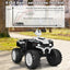 12V Kids Ride-On ATV with LED Lights - White