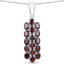 Ensemble de bijoux en argent sterling avec grenat de 10,40 carats
